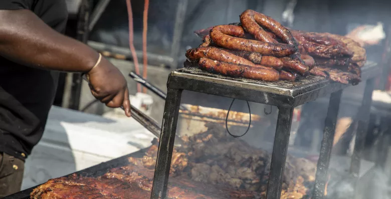 Barbecue competitor at Bloomin BBQ Music and Food Festival in Sevierville TN