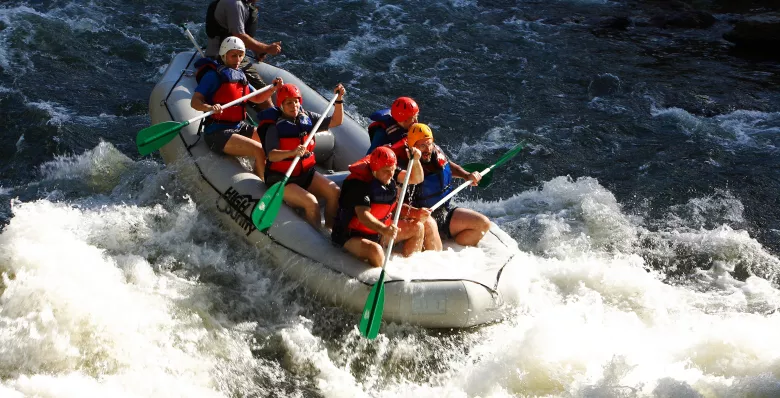A thrilling white water rafting experience down the Ocoee River