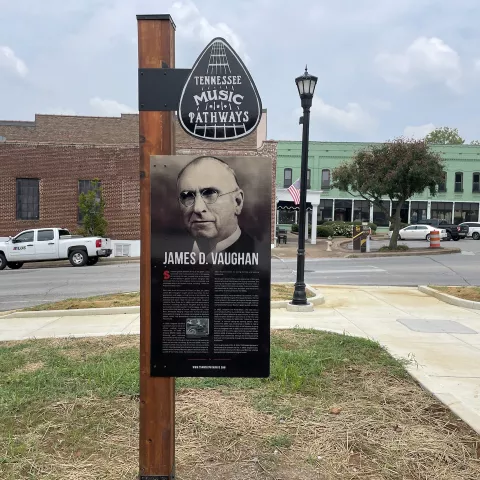 James D Vaughn Tennessee Music Pathways Marker