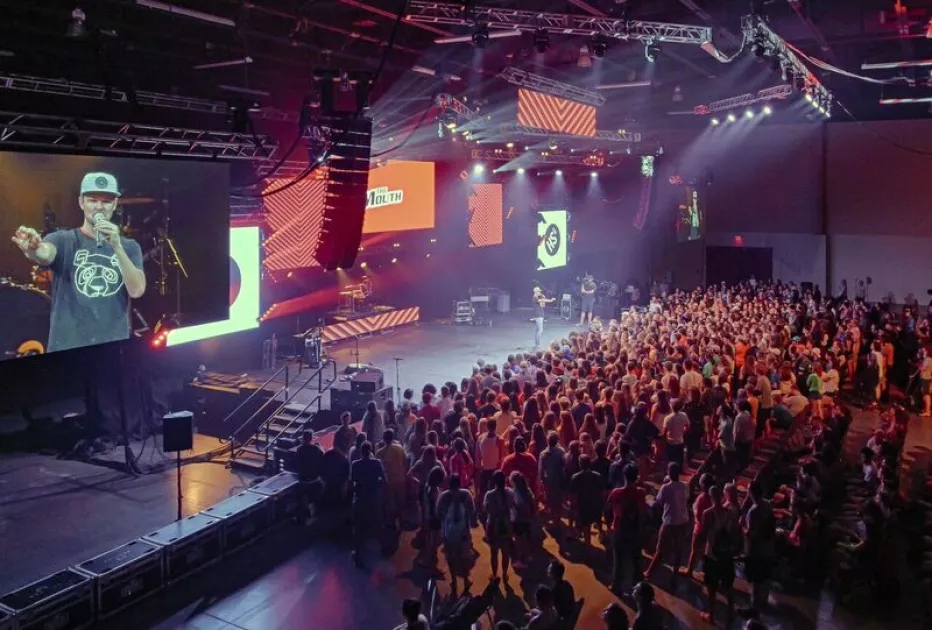 Concert event in Exhibit Hall A