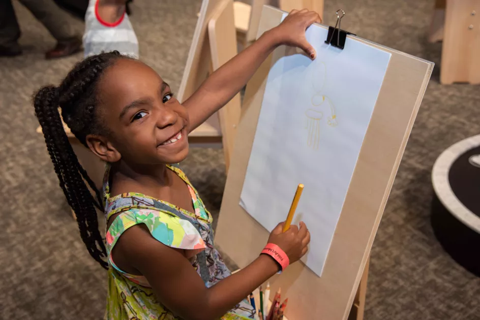 Make art in the Martin ArtQuest Gallery.