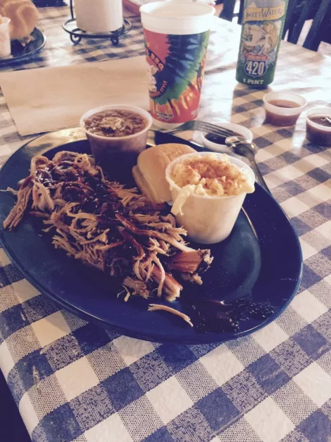 Plate of BBQ